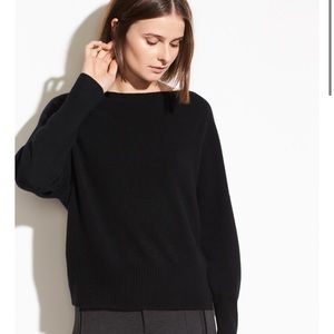 VINCE cashmere blend boat neck sweater